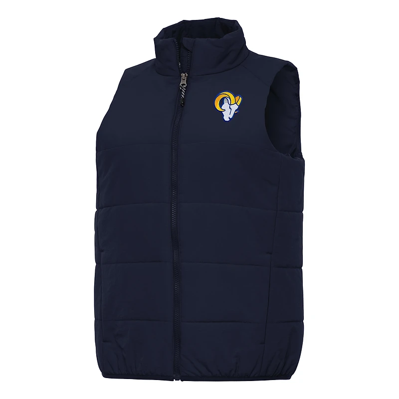 Women's Antigua  Navy Los Angeles Rams Experience Full-Zip Vest