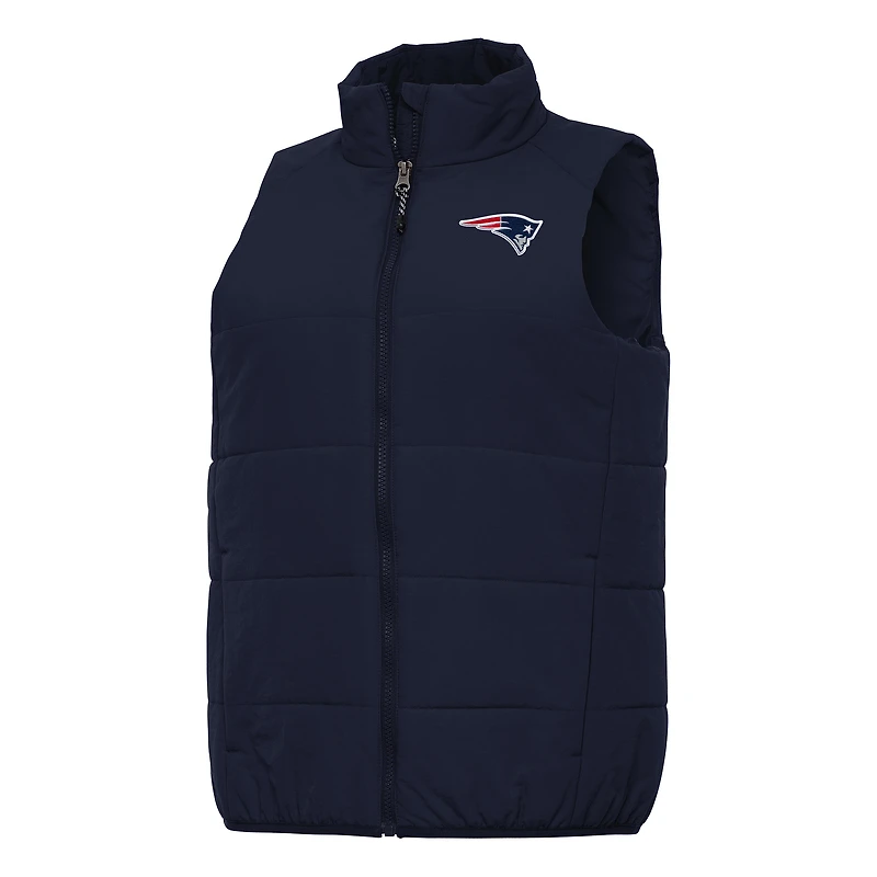Women's Antigua Navy New England Patriots Experience Full-Zip Vest