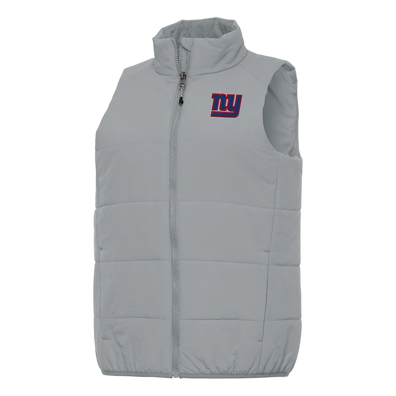 Women's Antigua  Gray New York Giants Experience Full-Zip Vest