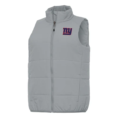 Women's Antigua  Gray New York Giants Experience Full-Zip Vest