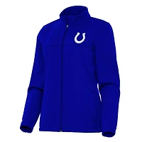Women's Antigua  Royal Indianapolis Colts Links 2 Golf Full-Zip Jacket