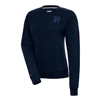 Women's Antigua  Navy Houston Texans Victory Pullover Sweatshirt