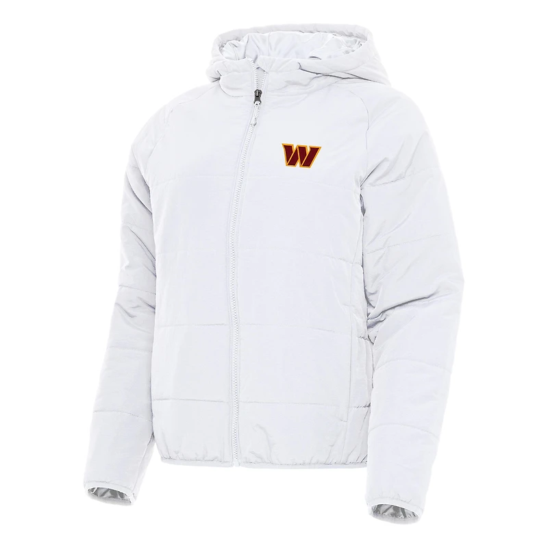 Women's Antigua White Washington Commanders Universe Full-Zip Hoodie Jacket