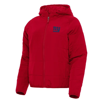 Women's Antigua  Red New York Giants  Universe Full-Zip Hoodie Jacket