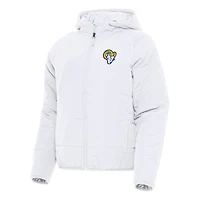 Women's Antigua  White Los Angeles Rams  Universe Full-Zip Hoodie Jacket