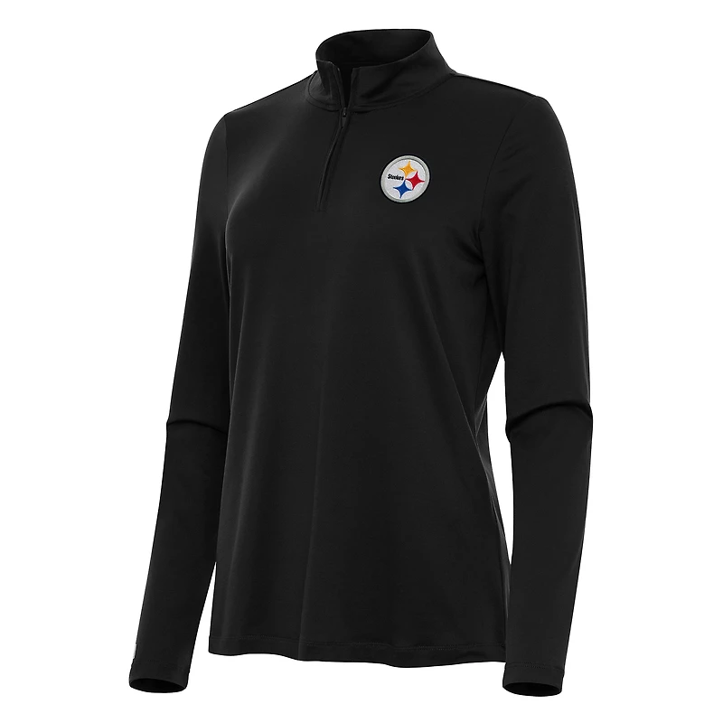 Women's Antigua Pittsburgh Steelers Reprocess Quarter-Zip Top