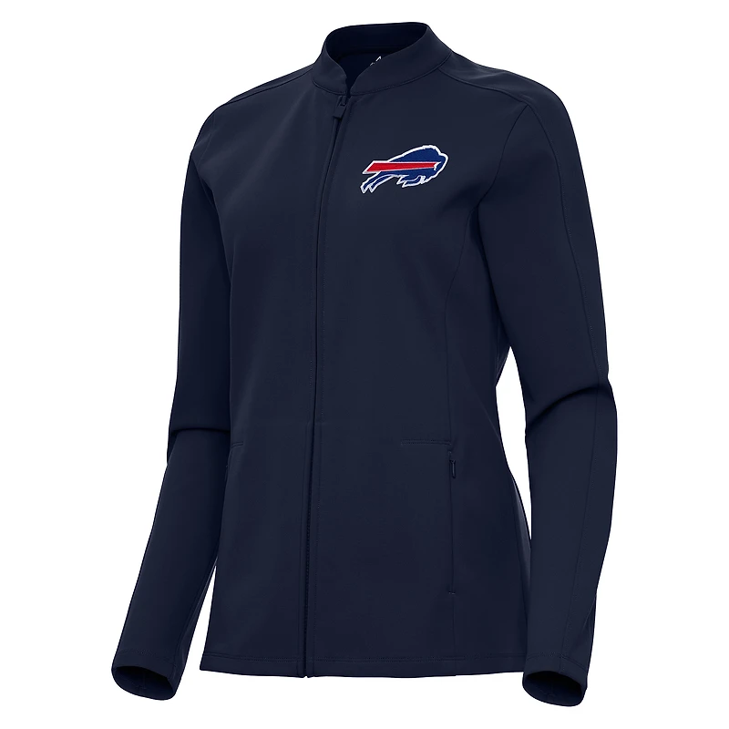 Women's Antigua Navy Buffalo Bills Regard Full-Zip Jacket