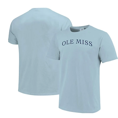 Unisex  Light Blue Ole Miss Rebels Comfort Colors Fashion Color Arch T-Shirt