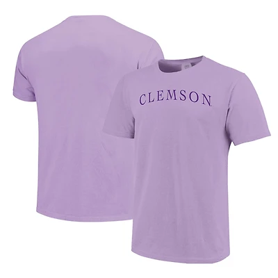 Unisex  Purple Clemson Tigers Comfort Colors Fashion Color Arch T-Shirt