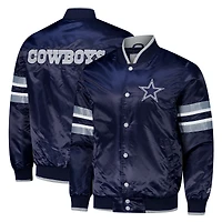 Men's Starter  Navy Dallas Cowboys Scout I Full-Snap Varsity Jacket