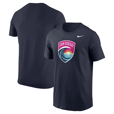 Men's Nike Navy San Diego Wave FC Primary Logo Core T-Shirt