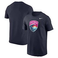 Men's Nike Navy San Diego Wave FC Primary Logo Core T-Shirt