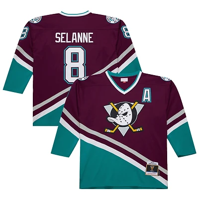 Men's Teemu Selanne Purple Anaheim Ducks 1996-97 Power Play Jersey
