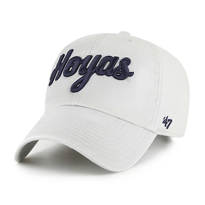 Unisex '47 Georgetown Hoyas Gray Clean Up Adjustable Hat