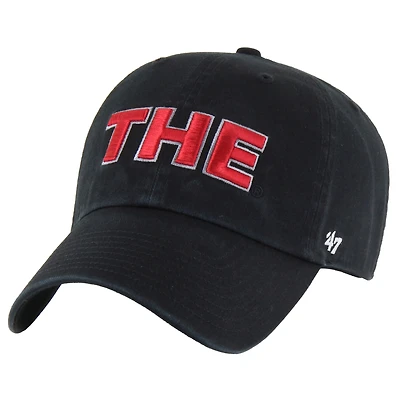 Men's '47 Black Ohio State Buckeyes Clean Up Adjustable Hat