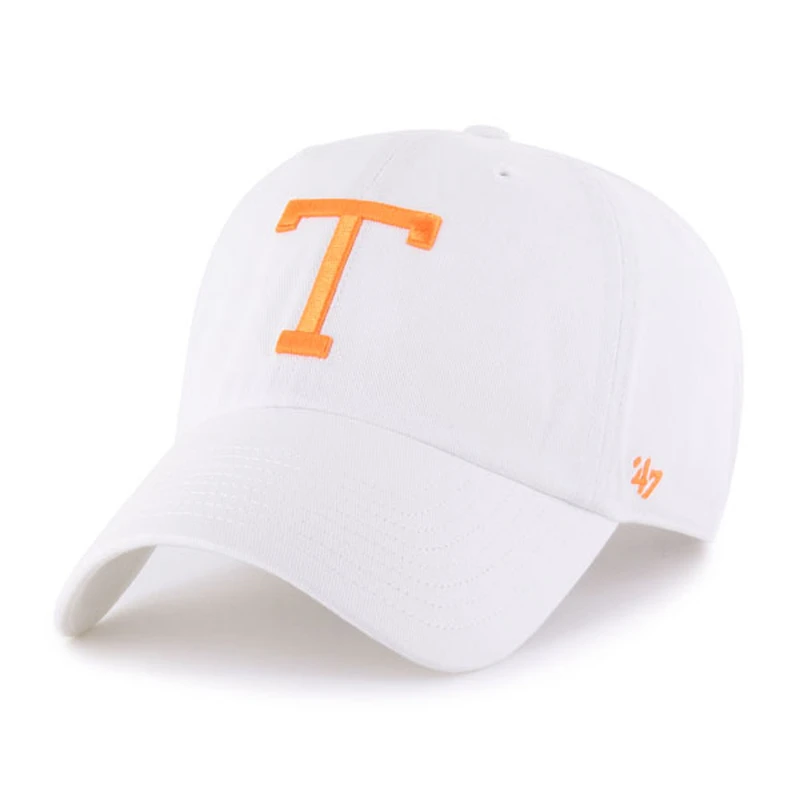 Men's '47 White Tennessee Volunteers Vault Clean Up Adjustable Hat