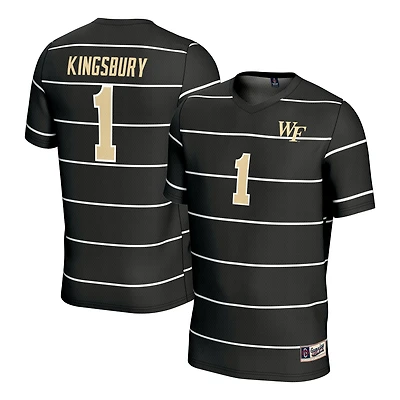 Youth GameDay Greats Aubrey Kingsbury Black Wake Forest Demon Deacons Women's Soccer Fashion Jersey