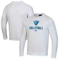 Men's Under Armour White Georgia State Panthers Volleyball Rival Fleece Raglan Pullover Sweatshirt