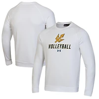 Men's Under Armour White UC San Diego Tritons Volleyball Rival Fleece Raglan Pullover Sweatshirt