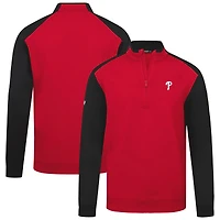 Men's Levelwear  Red Philadelphia Phillies Insignia 2.0 Quarter-Zip Pullover Top