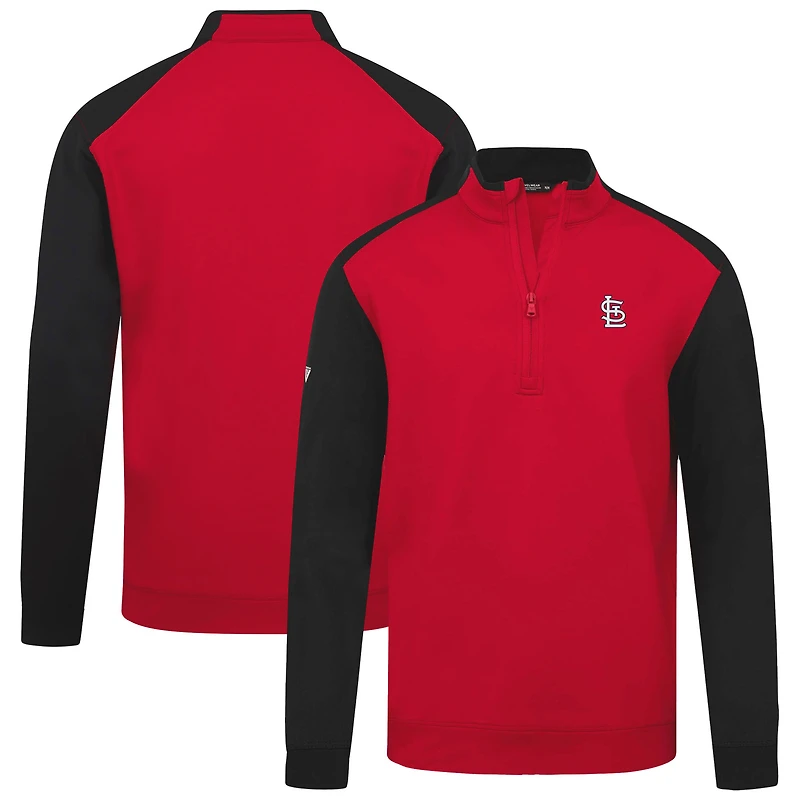 Men's Levelwear  Red St. Louis Cardinals Insignia 2.0 Quarter-Zip Pullover Top