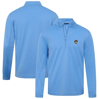 Men's Levelwear Powder Blue Milwaukee Brewers Heron Insignia 2.0 Quarter-Zip Jacket