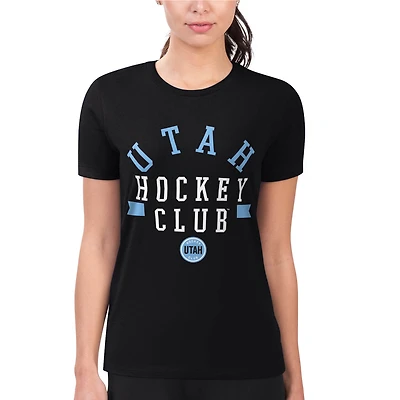 Women's G-III 4Her by Carl Banks Utah Mammoth Super-Slim Fit Lightweight City Graphic T-Shirt