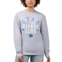 Women's G-III 4Her by Carl Banks  Heather Gray Utah Mammoth Graphic Pullover Sweatshirt