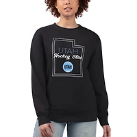 Women's G-III 4Her by Carl Banks  Black Utah Mammoth Graphic Pullover Sweatshirt
