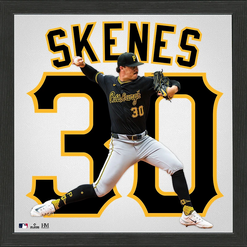 Highland Mint Paul Skenes Pittsburgh Pirates 13" x 13" Impact Jersey Frame
