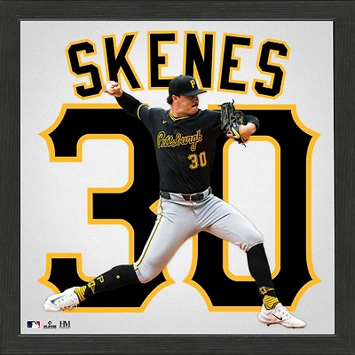 Highland Mint Paul Skenes Pittsburgh Pirates 13" x 13" Impact Jersey Frame