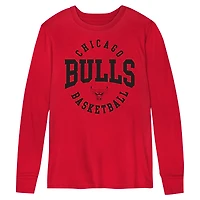 Preschool Red Chicago Bulls Around the Block Long Sleeve T-Shirt