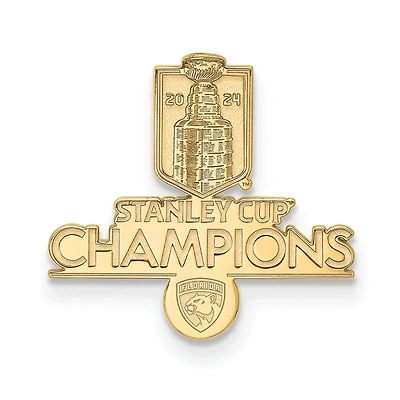 LogoArt Florida Panthers 2024 Stanley Cup Champions Gold Plated Tie Tac