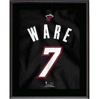 Kel'el Ware Miami Heat 10.5" x 13" Jersey Number Sublimated Player Plaque
