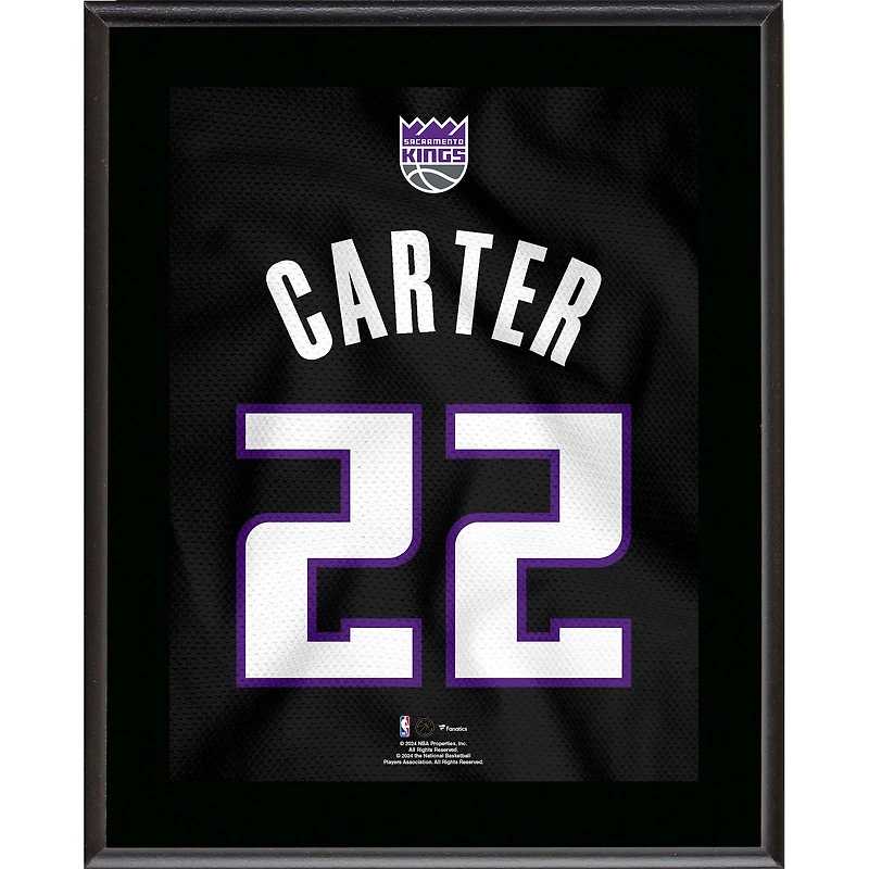 Devin Carter Sacramento Kings 10.5" x 13" Jersey Number Sublimated Player Plaque