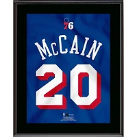 Jared McCain Philadelphia 76ers 10.5" x 13" Jersey Number Sublimated Player Plaque