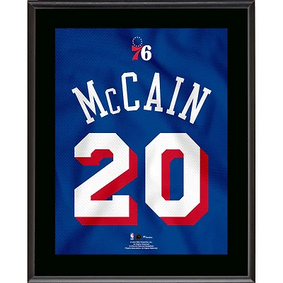 Jared McCain Philadelphia 76ers 10.5" x 13" Jersey Number Sublimated Player Plaque