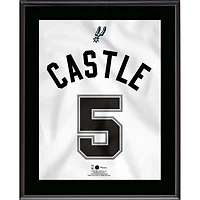 Stephon Castle San Antonio Spurs 10.5" x 13" Jersey Number Sublimated Player Plaque