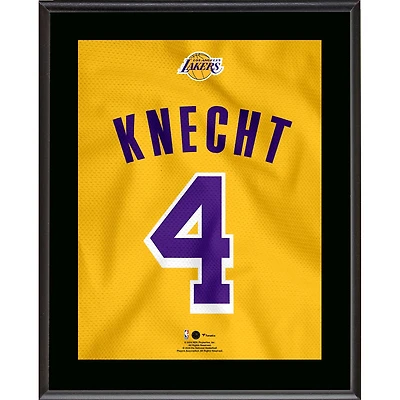 Dalton Knecht Los Angeles Lakers 10.5" x 13" Jersey Number Sublimated Player Plaque