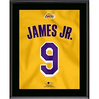 Bronny James Los Angeles Lakers 10.5" x 13" Jersey Number Sublimated Player Plaque