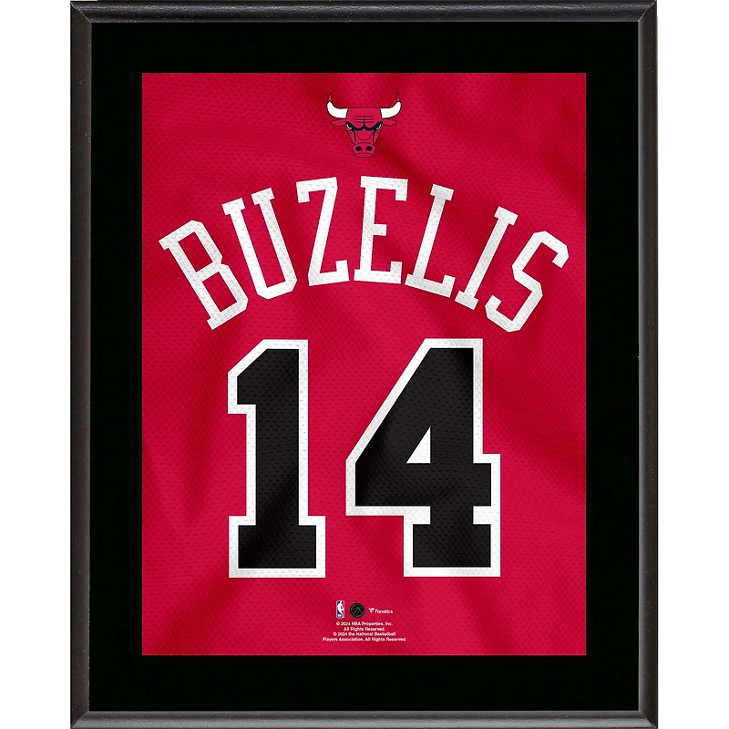 Matas Buzelis Chicago Bulls 10.5" x 13" Jersey Number Sublimated Player Plaque