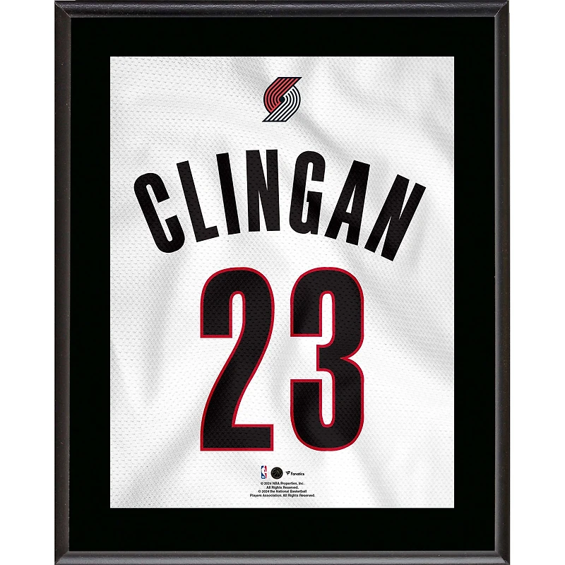 Donovan Clingan Portland Trail Blazers 10.5" x 13" Jersey Number Sublimated Player Plaque