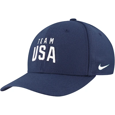 Men's Nike Navy Team USA Rise Performance Flex Hat