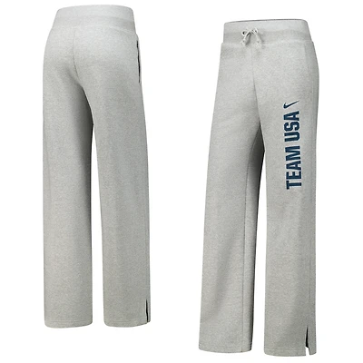 Women's Nike Gray Team USA Phoenix Casual Fleece Pants