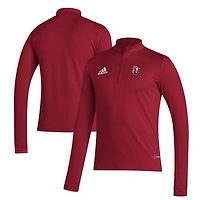 Men's adidas Red Seattle Redhawks Entrada Training AEROREADY Quarter-Zip Jacket