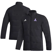 Men's adidas Black Winona State Warriors Full-Zip Jacket
