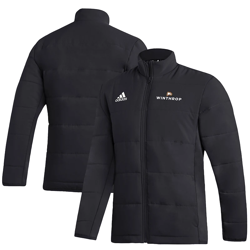 Men's adidas Black Winthrop Eagles Full-Zip Jacket