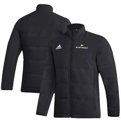 Men's adidas Black Winthrop Eagles Full-Zip Jacket