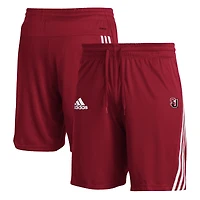 Men's adidas Red Seattle Redhawks 3-Stripe AEROREADY Knit Shorts