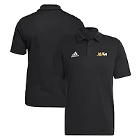 Men's adidas Black Xavier University of Louisiana Gold Rush Entrada 22 AEROREADY Polo